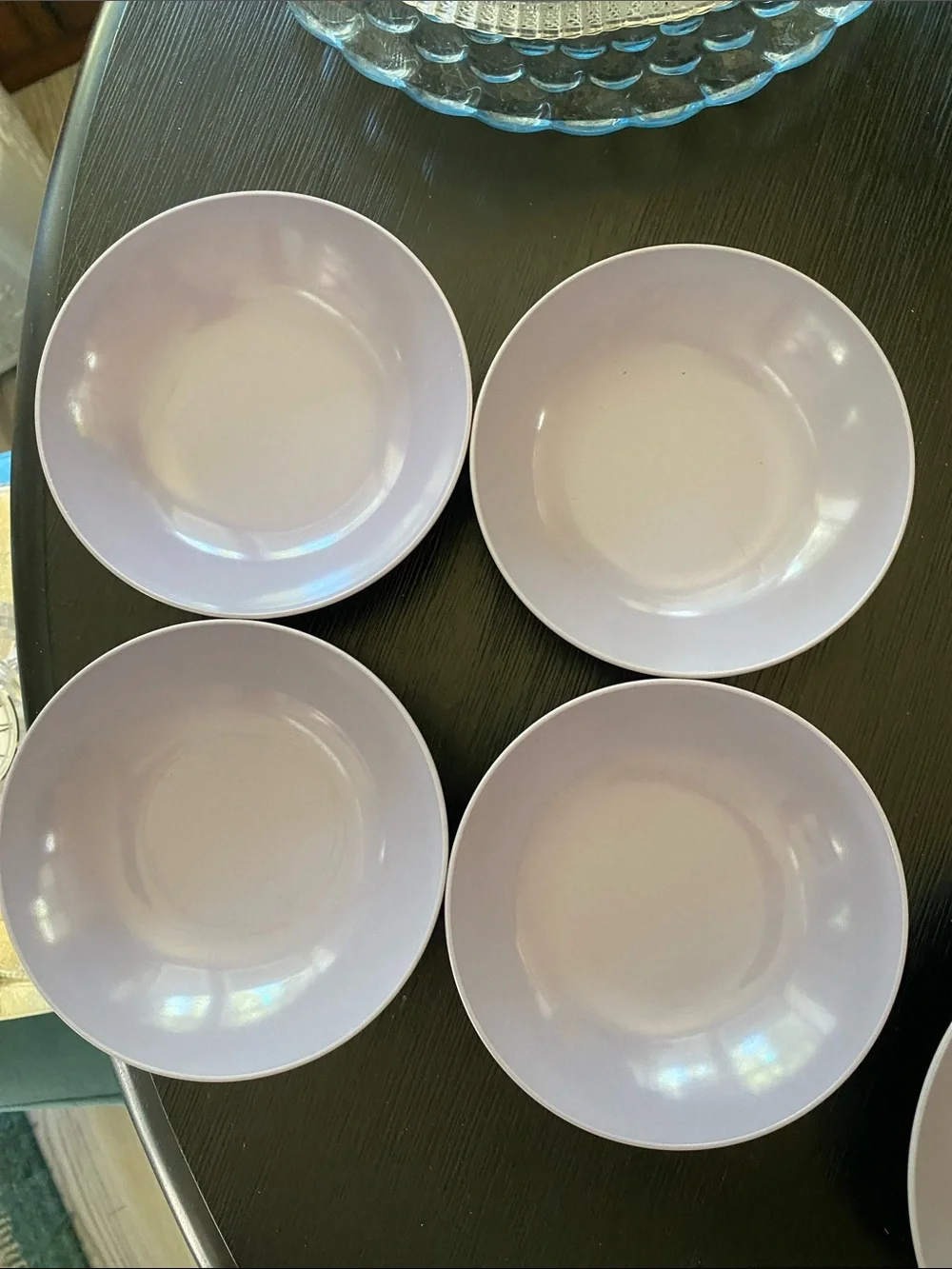 8 Pc Vintage Royalon Melmac lilac colored innerware